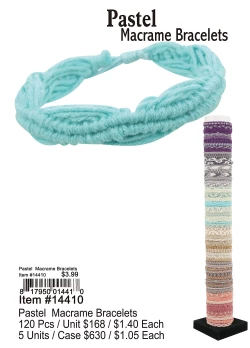 Pastel Macrame Bracelets